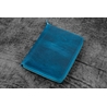 Galen Leather Galen Leather Portapenne in Pelle 5 Posti con Notebook A6 Crazy Horse Ocean Blue