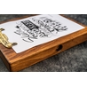 Galen Leather Galen Leather Sketchbox in Legno di Noce