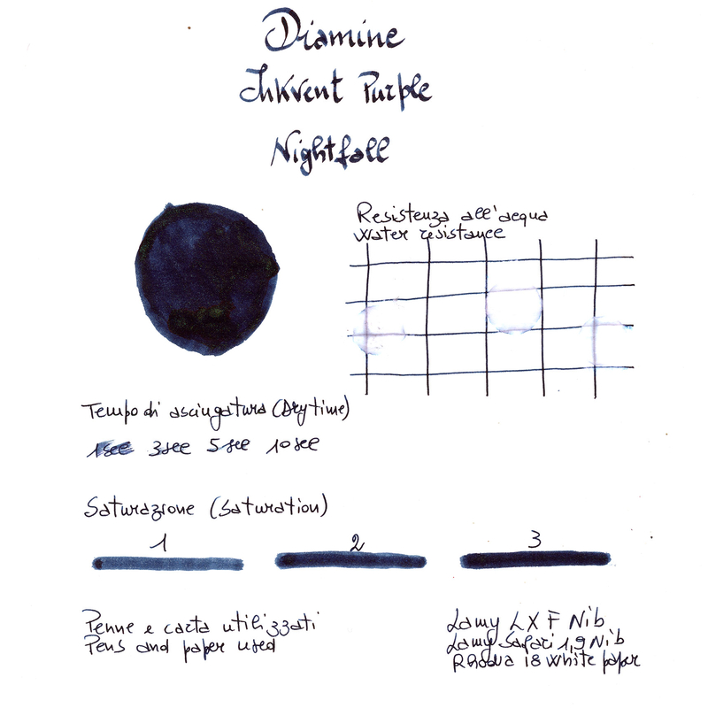 Diamine Diamine Inkvent Nightfall Inchiostro 50 ml Purple Edition Chameleon