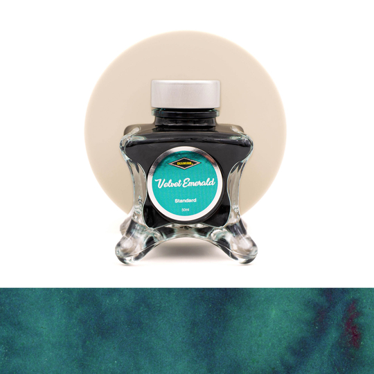Diamine Inkvent Velvet Emerald Ink Bottle 50 ml Purple Edition