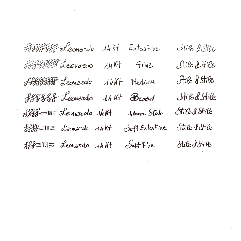Leonardo Officina Italiana Leonardo Officina Italiana Momento Zero Penna Stilografica Nera Satinata & Rutenio 14 KT