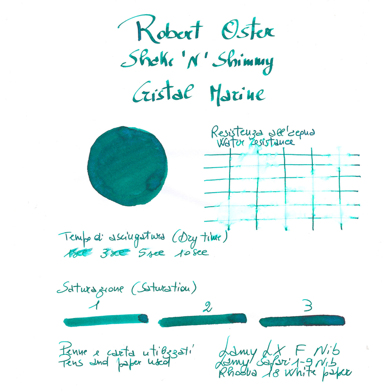 Robert Oster Shake 'N' Shimmy Crystal Marine Inchiostro 50 ml
