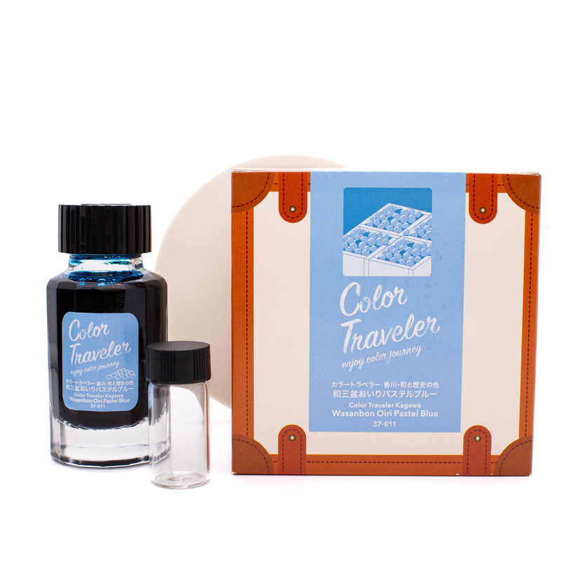 Color Traveler Color Traveler Wasanbon Oiri Pastel Blue Inchiostro 30 ml