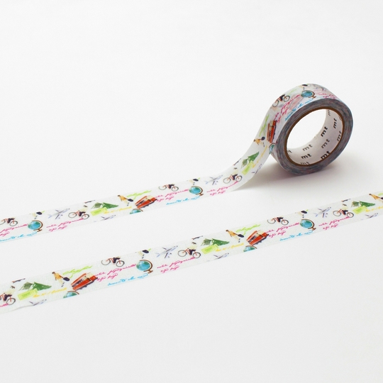 MT Ex Washi Tape World Words and Illustrations