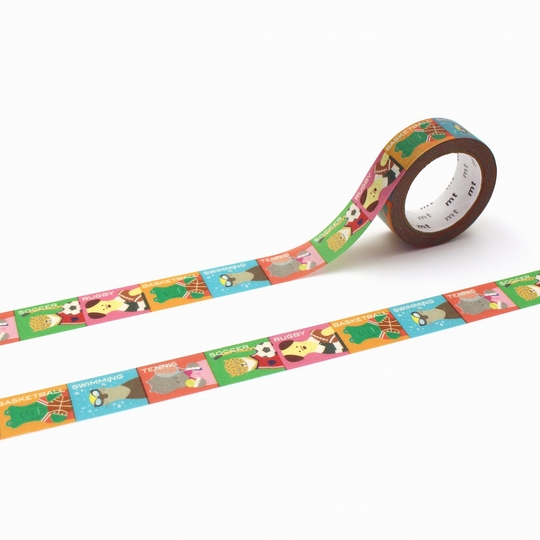 MT Ex Washi Tape Animals x Sport
