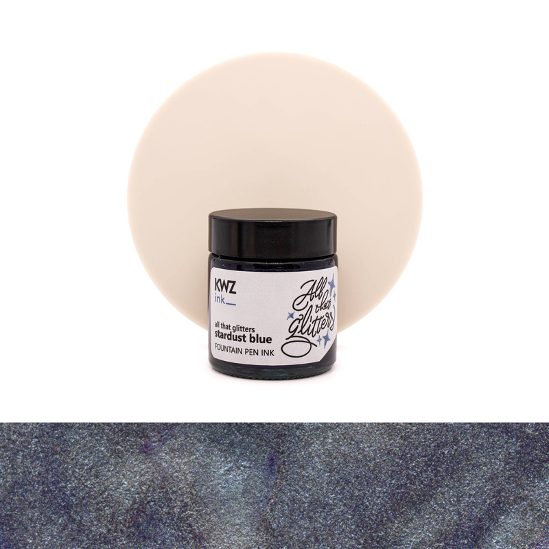 KWZ Ink KWZ All That Glitters Stardust Blue Ink Bottle 30 ml
