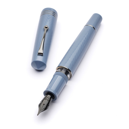 Leonardo Momento Zero Grande 2.0 The Art of Guillochè Fountain Pen Indigo & Ruthenium