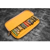 Galen Leather Galen Leather Magnum Opus Portapenne in Pelle 12 Posti Crazy Horse Honey Ochre
