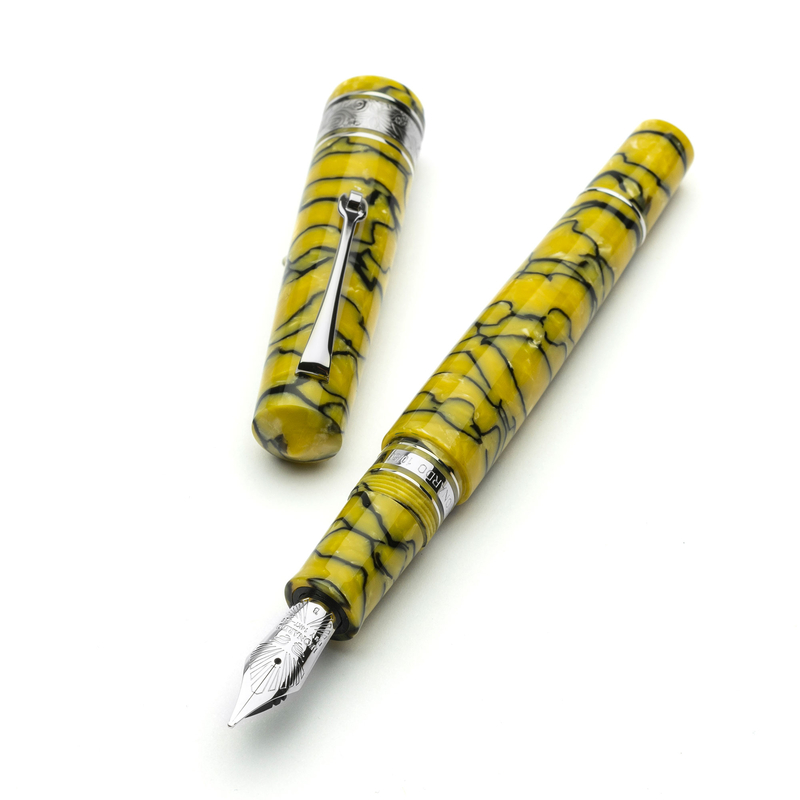 Leonardo Officina Italiana Leonardo Cinquantesimo Fountain Pen Rediscover & Rhodium Limited Edition
