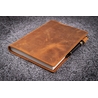 Galen Leather Galen Leather Slim Notebook Cover A5 Crazy Horse Brown