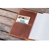Galen Leather Galen Leather Slim Notebook Cover A6 Crazy Horse Tan