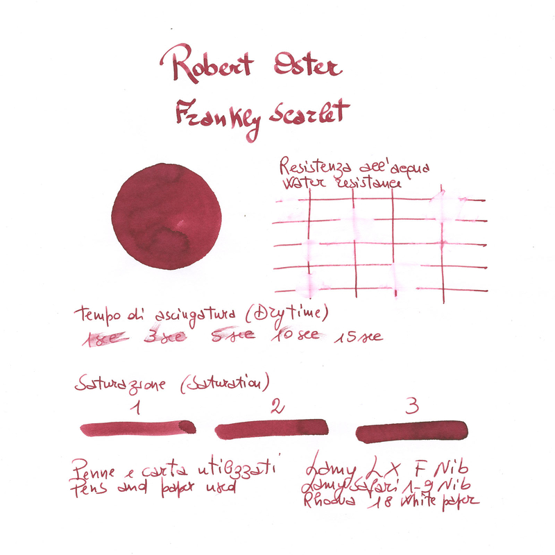 Robert Oster Frankly Scarlet Inchiostro 50 ml