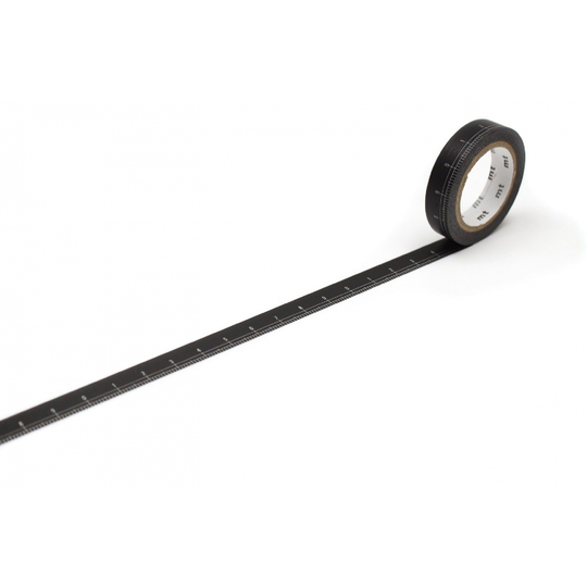 MT Ex Washi Tape Righello Nero