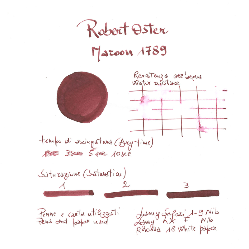 Robert Oster Maroon 1789 Inchiostro 50 ml