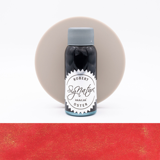 Robert Oster Shake 'N' Shimmy Red Gold Ink Bottle 50 ml