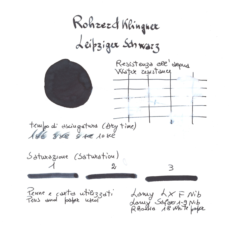 Rohrer & Klingner Leipziger Schwarz Inchiostro 50 ml