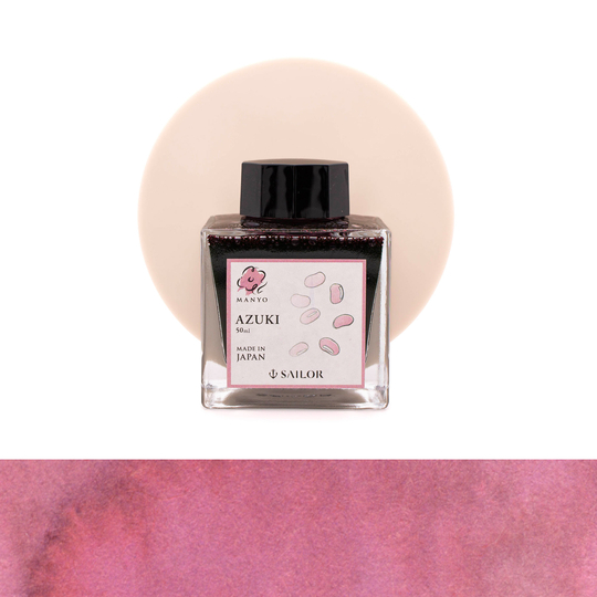 Sailor Manyo Azuki Ink Bottle 50 ml