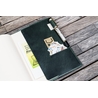 Galen Leather Galen Leather Slim Notebook Cover A5 Crazy Horse Forest Green