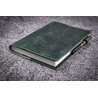 Galen Leather Galen Leather Slim Notebook Cover A5 Crazy Horse Forest Green