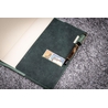 Galen Leather Galen Leather Cover A5 in Pelle Crazy Horse Forest Green
