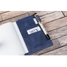 Galen Leather Galen Leather Slim Notebook Cover A6 Crazy Horse Navy Blue