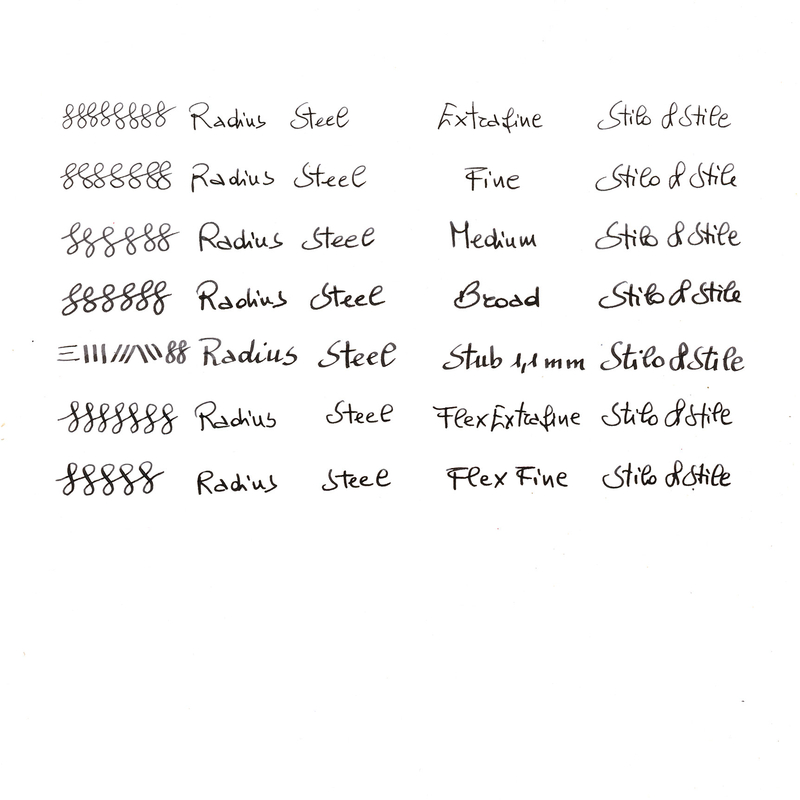 Radius Radius Settimo Penna Stilografica Minerale & Rodio