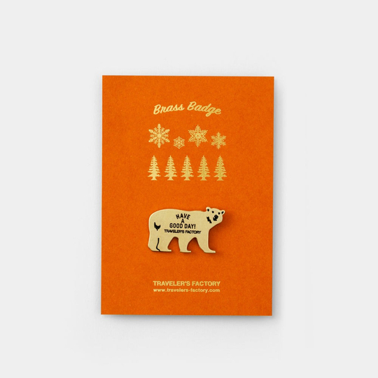 Traveler's Factory Brass Badge Bear Limited Edition