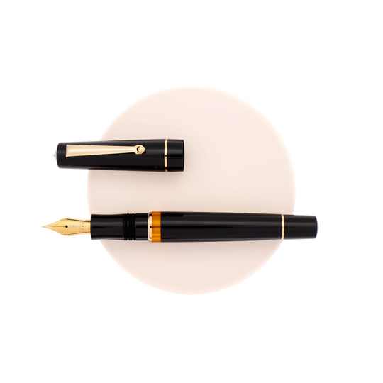 Delta Dune Penna Stilografica Nera & Oro