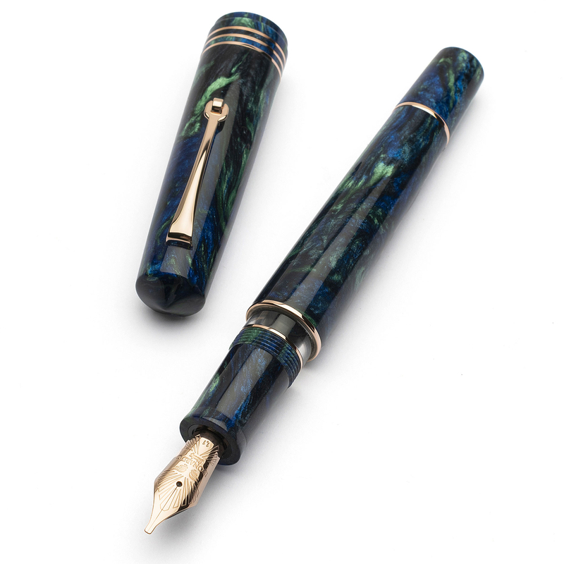 Leonardo Officina Italiana Leonardo Momento Zero Grande 2.0 Fountain Pen Fiordaliso Blue