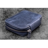 Galen Leather Galen Leather Expansi-Pouch Portapenne in Pelle 10 Posti Crazy Horse Navy Blue