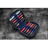 Galen Leather Galen Leather Expansi-Pouch 10 Slots Pen Case Crazy Horse Navy Blue