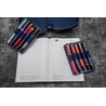 Galen Leather Galen Leather Expansi-Pouch Portapenne in Pelle 10 Posti Crazy Horse Navy Blue