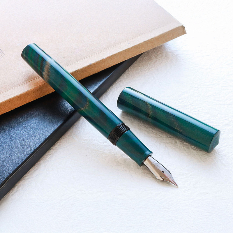 Wancher Wancher Mine Penna Stilografica Marble Green