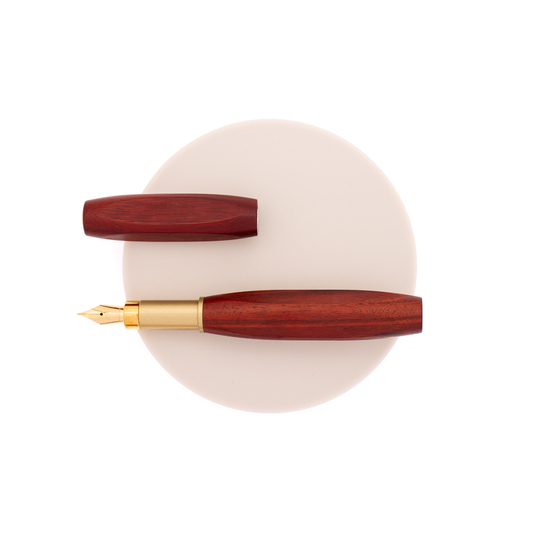 Wancher Sekai Densho 4 Facets Fountain Pen Sandalwood