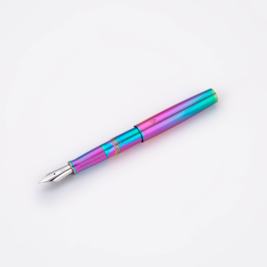 Gravitas Dinkey Fountain Pen Rainbow Skittle PVD