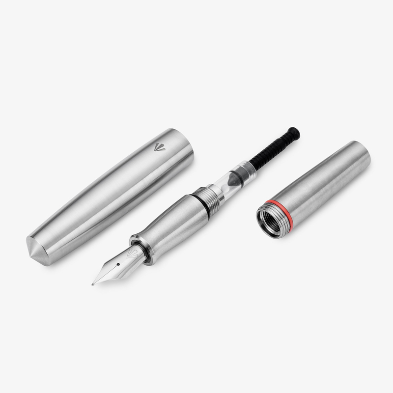 Gravitas Gravitas Pocket Fountain Pen Raw Grade 5 Titanium