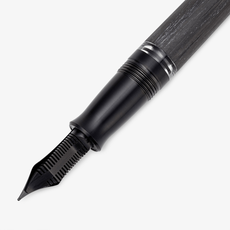 Gravitas Gravitas Piston Fountain Pen Carbon Black Limited Edition