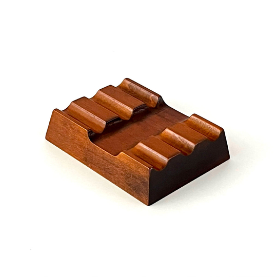 Toyooka Craft Pen Rest for 3 Pens Alder Brown