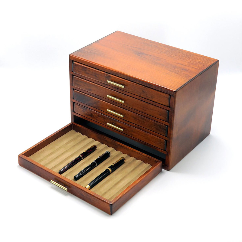 Toyooka Craft Toyooka Craft Portapenne in Legno 60 Posti Alder Brown