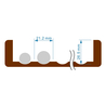 Toyooka Craft Toyooka Craft Portapenne in Legno 60 Posti Alder Brown
