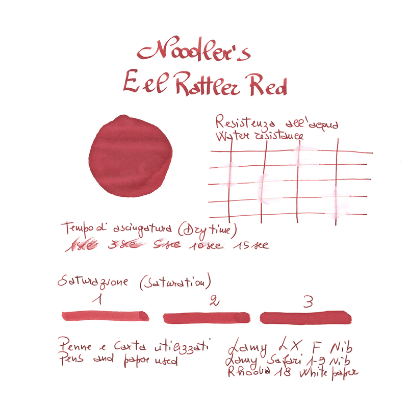 Noodler's Eel Rattler Red Ink Bottle 3 oz