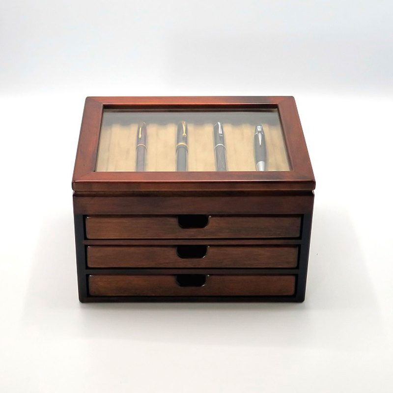 Toyooka Craft Toyooka Craft Fountain Pen Box for 40 Pens Alder Brown