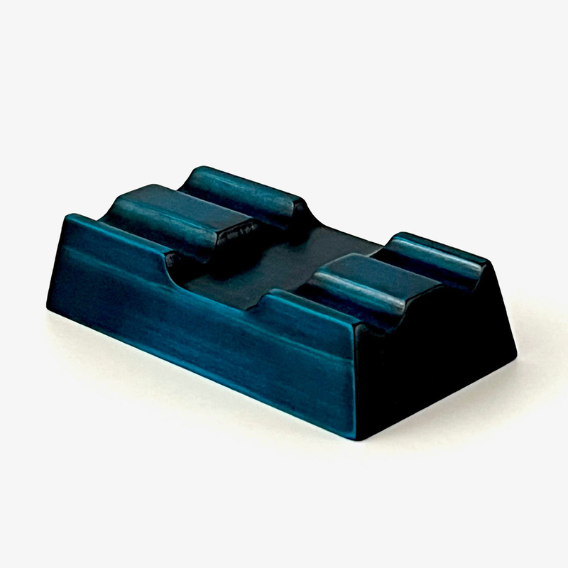Toyooka Craft Toyooka Craft Pen Rest Portapenne in Legno 2 Posti Hinoki Blue