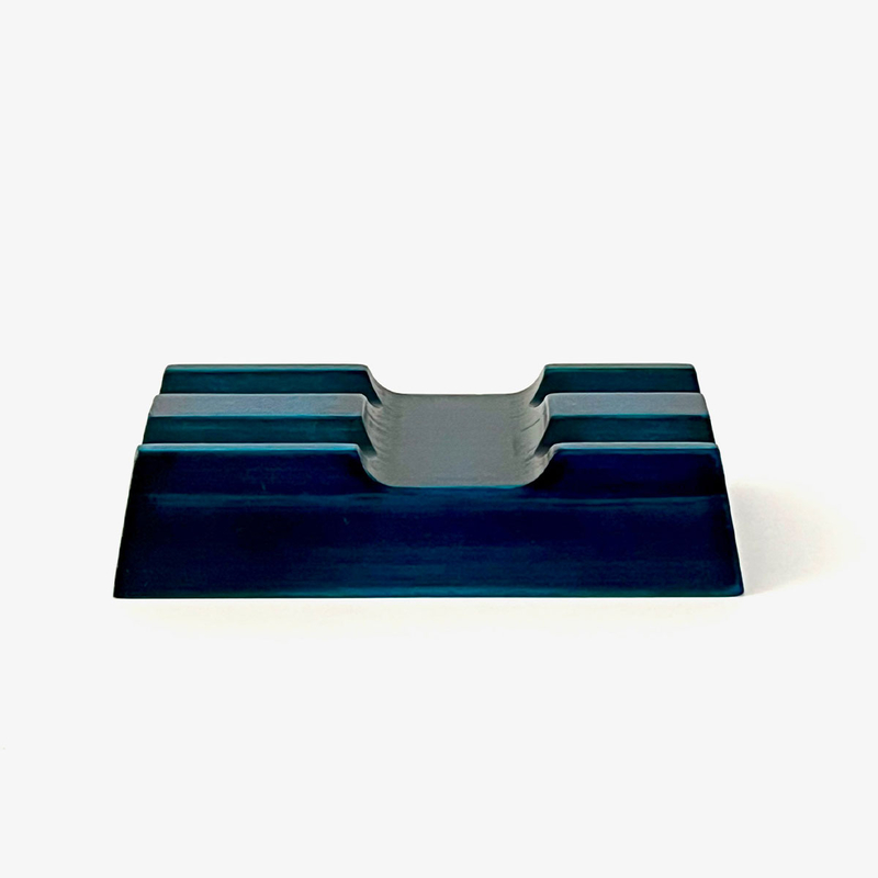 Toyooka Craft Toyooka Craft Pen Rest for 2 Pens Hinoki Blue