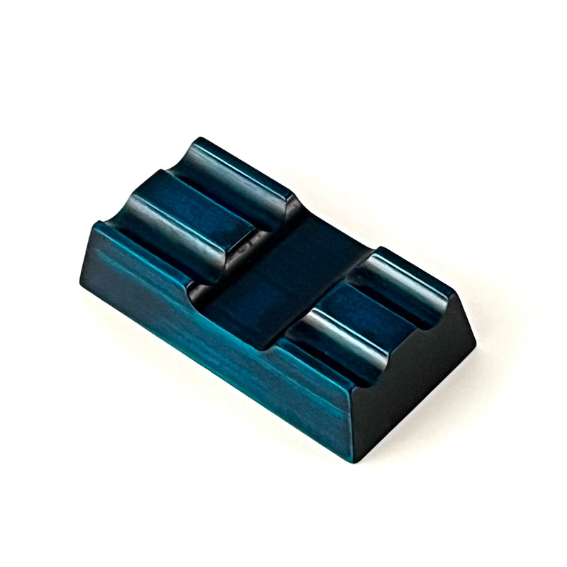 Toyooka Craft Toyooka Craft Pen Rest for 2 Pens Hinoki Blue