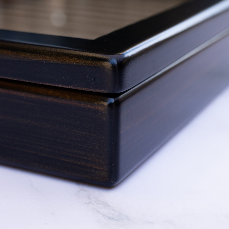 Toyooka Craft Toyooka Craft Pen Tray with Lid Hinoki Black