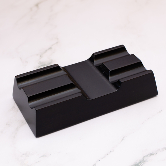 Toyooka Craft Pen Rest for 2 Pens Hinoki Black