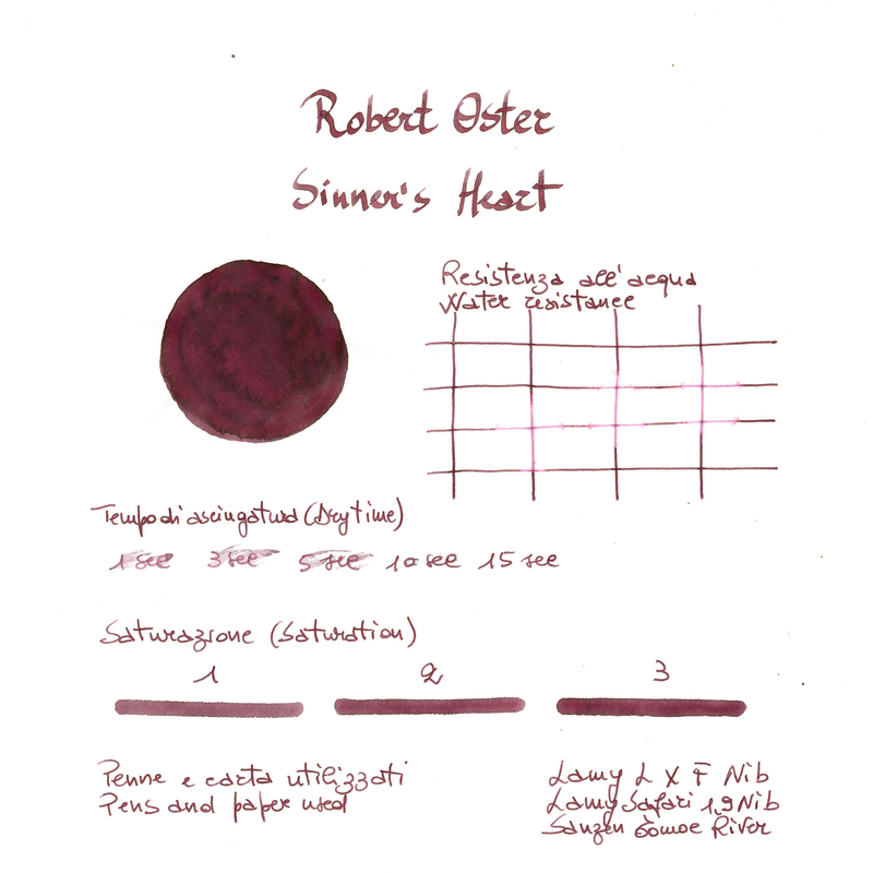 Robert Oster Robert Oster Sinner’s Heart Ink Bottle 50 ml