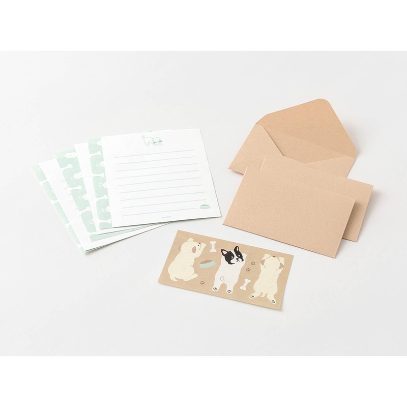 Midori Midori Mini Letter Set with Stickers Hungry Dog