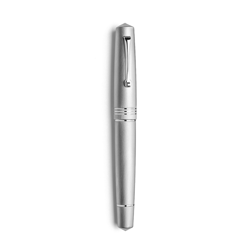 Leonardo Officina Italiana Leonardo Momento Zero Penna Stilografica Alumina & Rodio Edizione Limitata